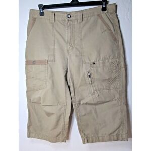 INC International Concepts Men's Size 34 Cargo Shorts Khaki Cargo & Zip Pocket